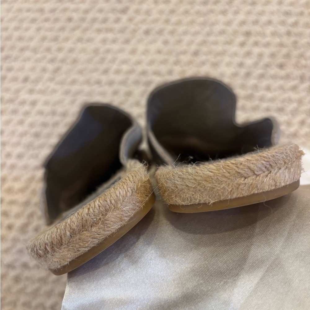 Tory Burch Grey Espadrille Mules - Picture 6 of 8